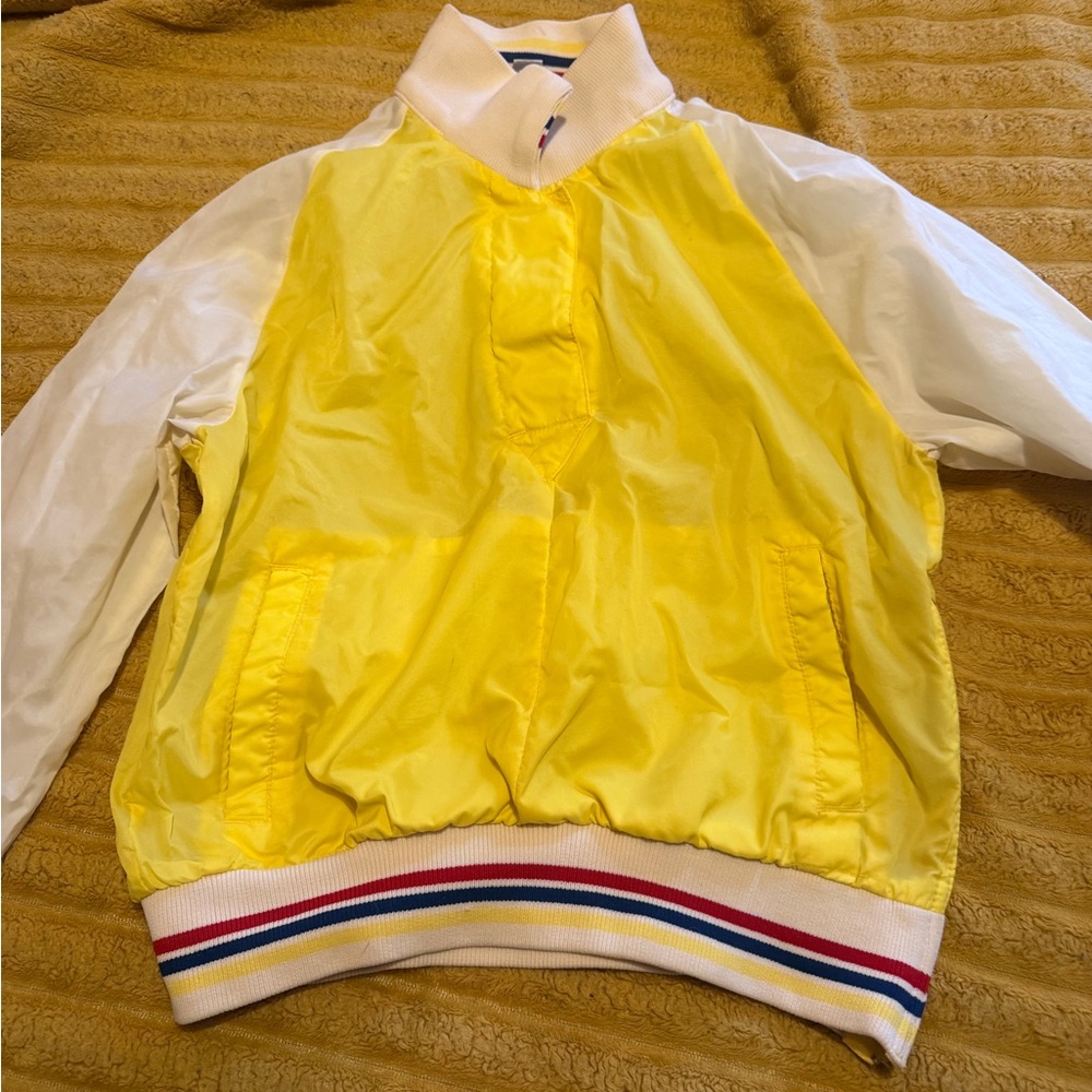 Yellow and White Kids Jacket